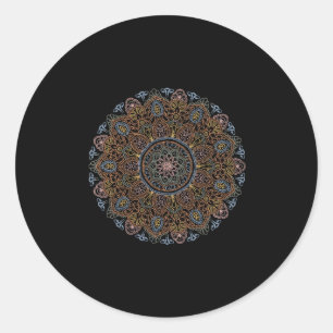 Sticker Rond Mandala 8647 Féministe
