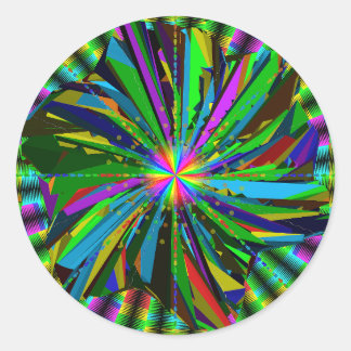 Sticker Rond Mandala Art 