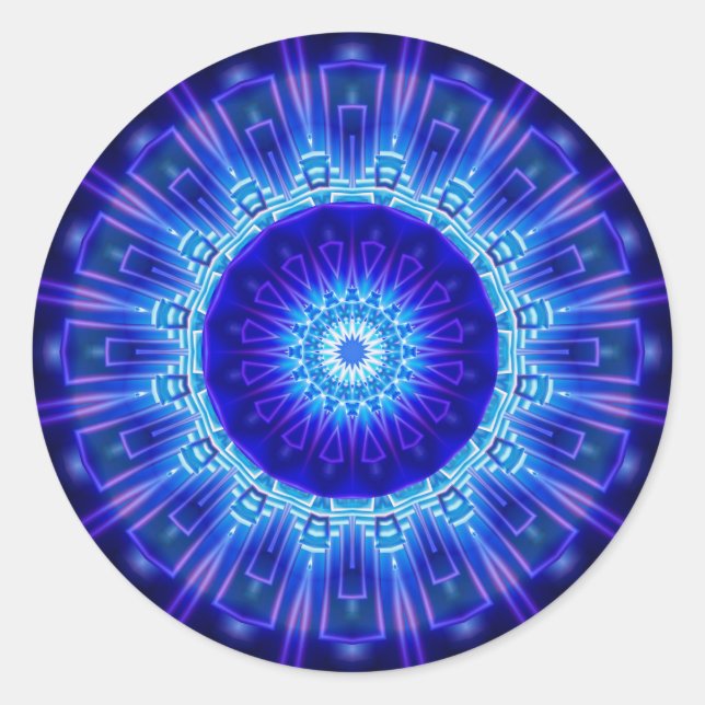 Sticker Rond Mandala Atlantis créée par Tutti (Devant)