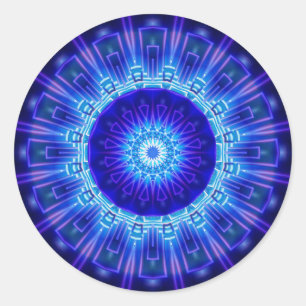 Sticker Rond Mandala Atlantis créée par Tutti