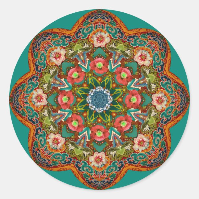 Sticker Rond Mandala ~'Daily Focus 6.3.2015 (Devant)