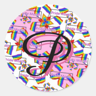 Sticker Rond Mandala de la fierté arc-en-ciel - Géométrique vib