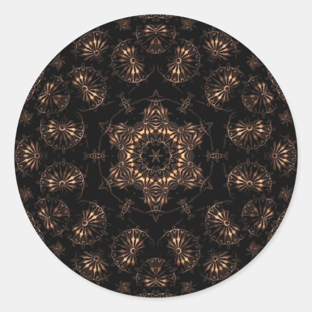 Sticker Rond Mandala de l'âge de bronze (Devant)