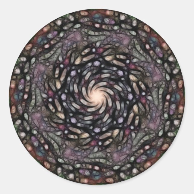 Sticker Rond Mandala de Sanguine Splendor (Sticker) (Devant)