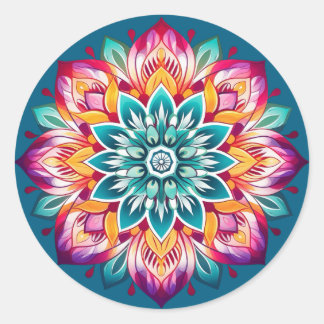 Sticker Rond Mandala / Flower Design