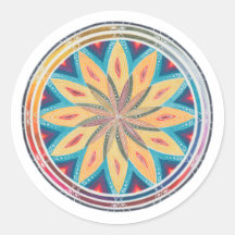 Mandala géométrique dessiné à la main