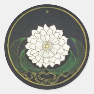 Sticker Rond Mandala Golden Flower