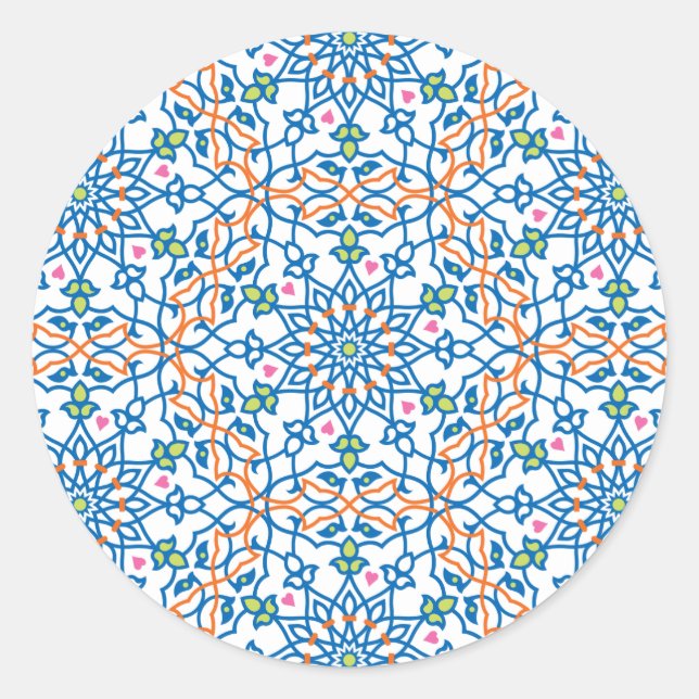 Sticker Rond Mandala Inspiration 3 (Devant)