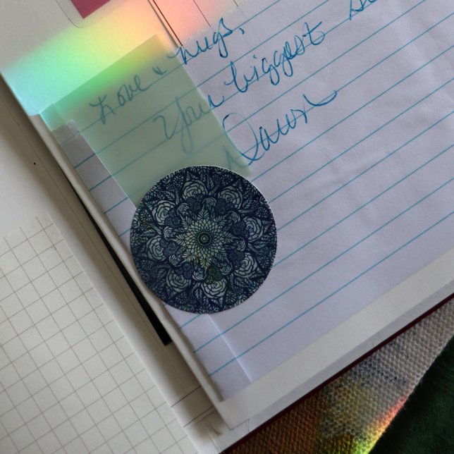 Sticker Rond Mandala Nature Florale (Créateur téléchargé)