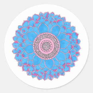 Sticker Rond Mandala Print