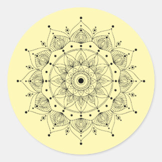 Sticker Rond Mandala Symbol 