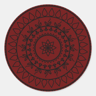Sticker Rond mandala-tatouage-cercle spirituel