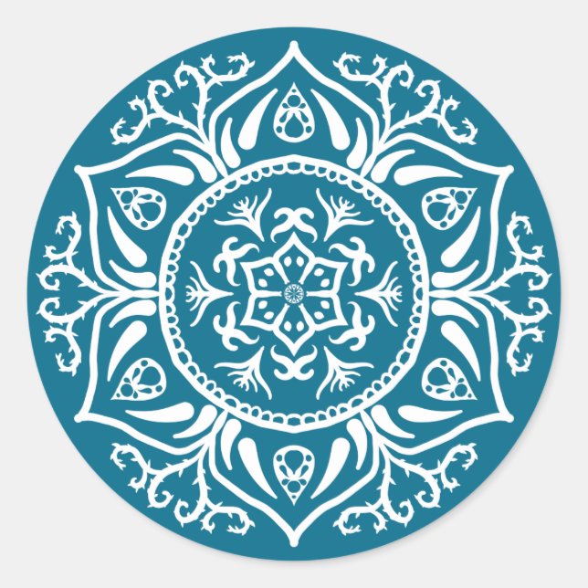 Sticker Rond Mandala Tidepool (Devant)