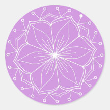 Mandala violette Lotus Flower