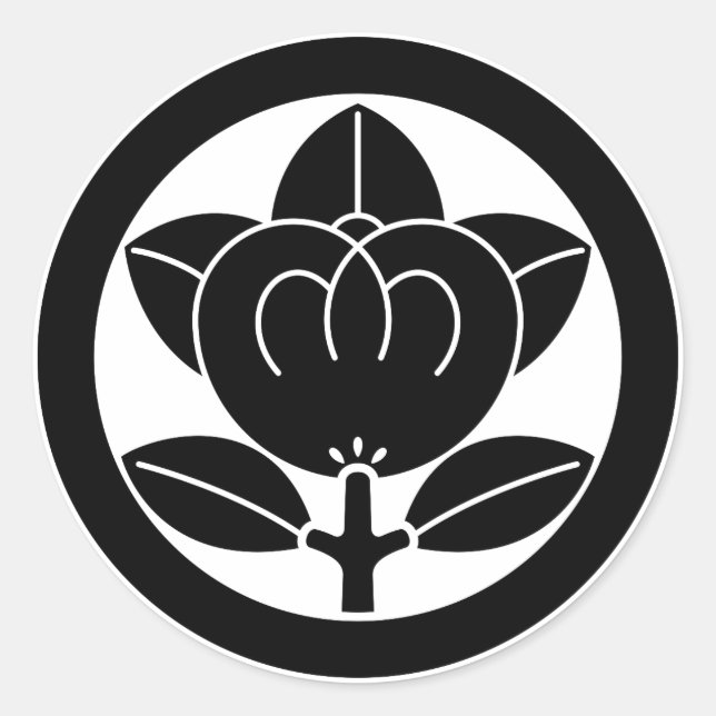 Sticker Rond Mandarin orange en cercle (Devant)