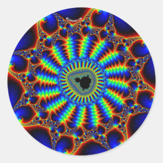 Sticker Rond mandel spiral