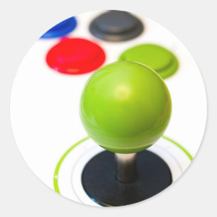 Sticker Rond Manette d'arcade