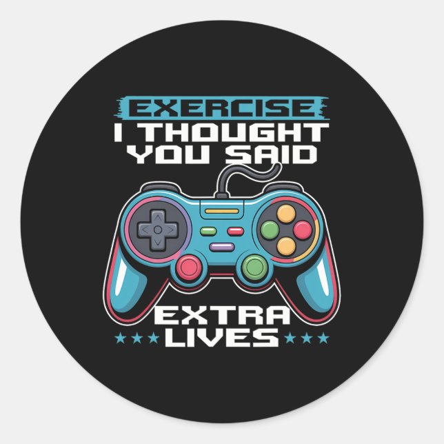 Sticker Rond Manette de jeu vidéo pour joueur 1  (Devant)