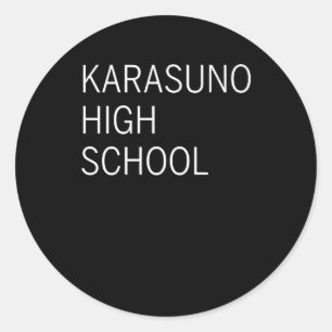 Sticker Rond Manga de volley-ball