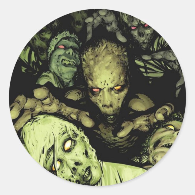 Sticker Rond Mange ton cerveau (Devant)