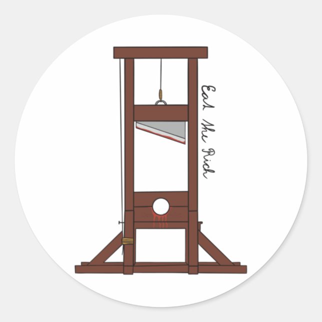 Sticker Rond Mangez Les Riches (Devant)