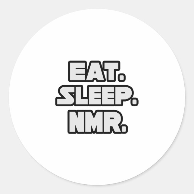 Sticker Rond Mangez Sleep NMR (Devant)