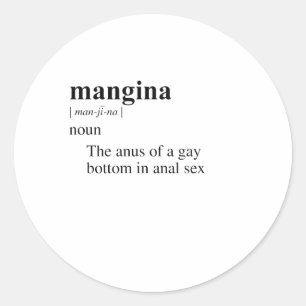STICKER ROND MANGINA