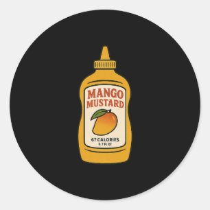 Sticker Rond Mango Moutarde 67 Six Sept 6-7 - Drôle Brainrot Ki