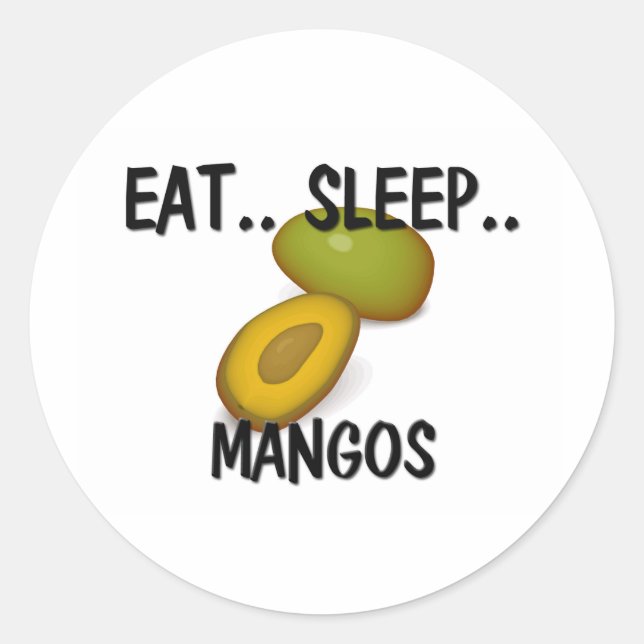 Sticker Rond MANGOS du sommeil (Devant)