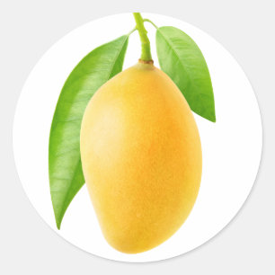 Sticker Rond mangue jaune