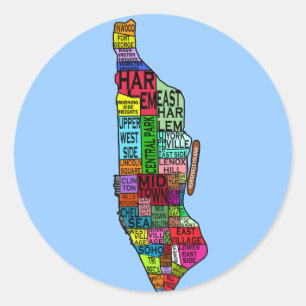 Sticker Rond Manhattan NYC Tshirts, Sweat - shirt à capuche