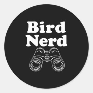Sticker Rond Maniaque d'oiseaux