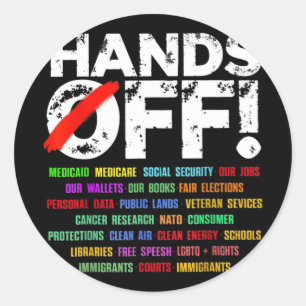 Sticker Rond Manifestation De Sécurité Sociale Et Medicare Pro