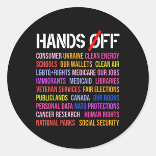 Sticker Rond Manifestation samedi 5 avril Hommes Femmes