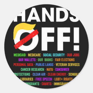 Sticker Rond Manifestation samedi 5 avril Hommes Femmes 5