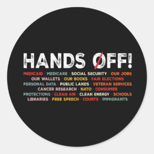 Sticker Rond Manifestation Vintage