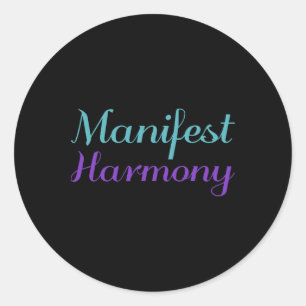 Sticker Rond Manifeste Harmonie Purple Suicide Prévention