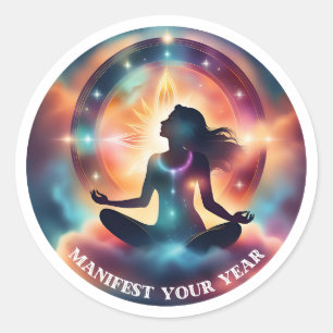 Sticker Rond Manifeste votre année