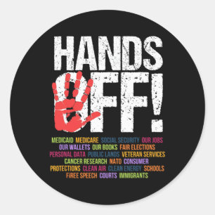 Sticker Rond Manifestez sans violence le 5 avril Résistance Ant