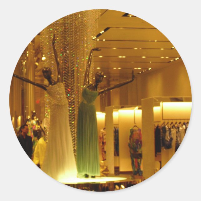 Sticker Rond Mannequins dansants (Devant)