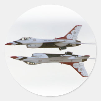 Sticker Rond Manoeuvre Thunderbirds - Miroir