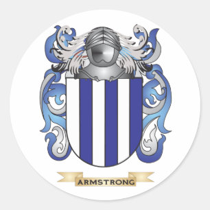 Sticker Rond Manteau d'Armstrong des bras (crête de famille)
