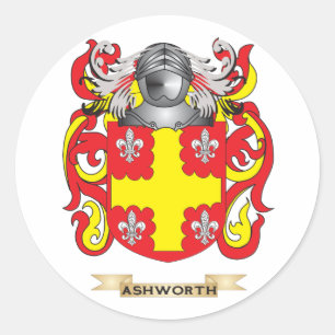 Sticker Rond Manteau d'Ashworth des bras (crête de famille)