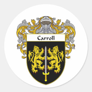 Sticker Rond Manteau de Carroll des bras (enveloppés)
