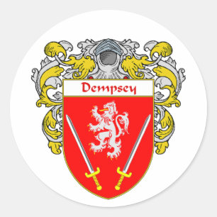 Sticker Rond Manteau de Dempsey des bras (enveloppés)