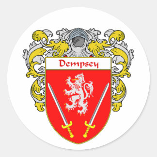 Sticker Rond Manteau de Dempsey des bras (enveloppés)