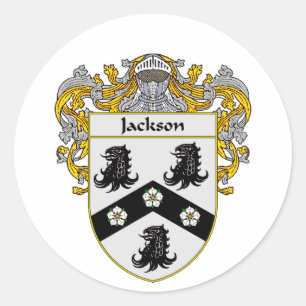Sticker Rond Manteau de Jackson des bras (enveloppés)