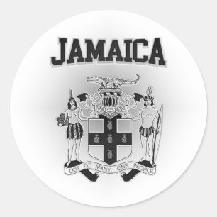 Sticker Rond Manteau de la Jamaïque des bras