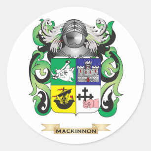 Sticker Rond Manteau de MacKinnon des bras (crête de famille)