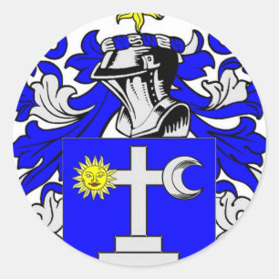 Sticker Rond Manteau de Martin des bras (irlandais)